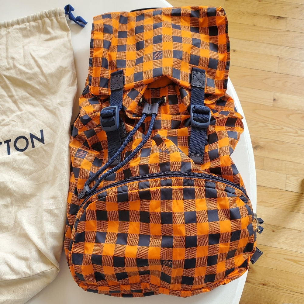 Louis Vuitton Nylon Damier Masai Adventure Backpac